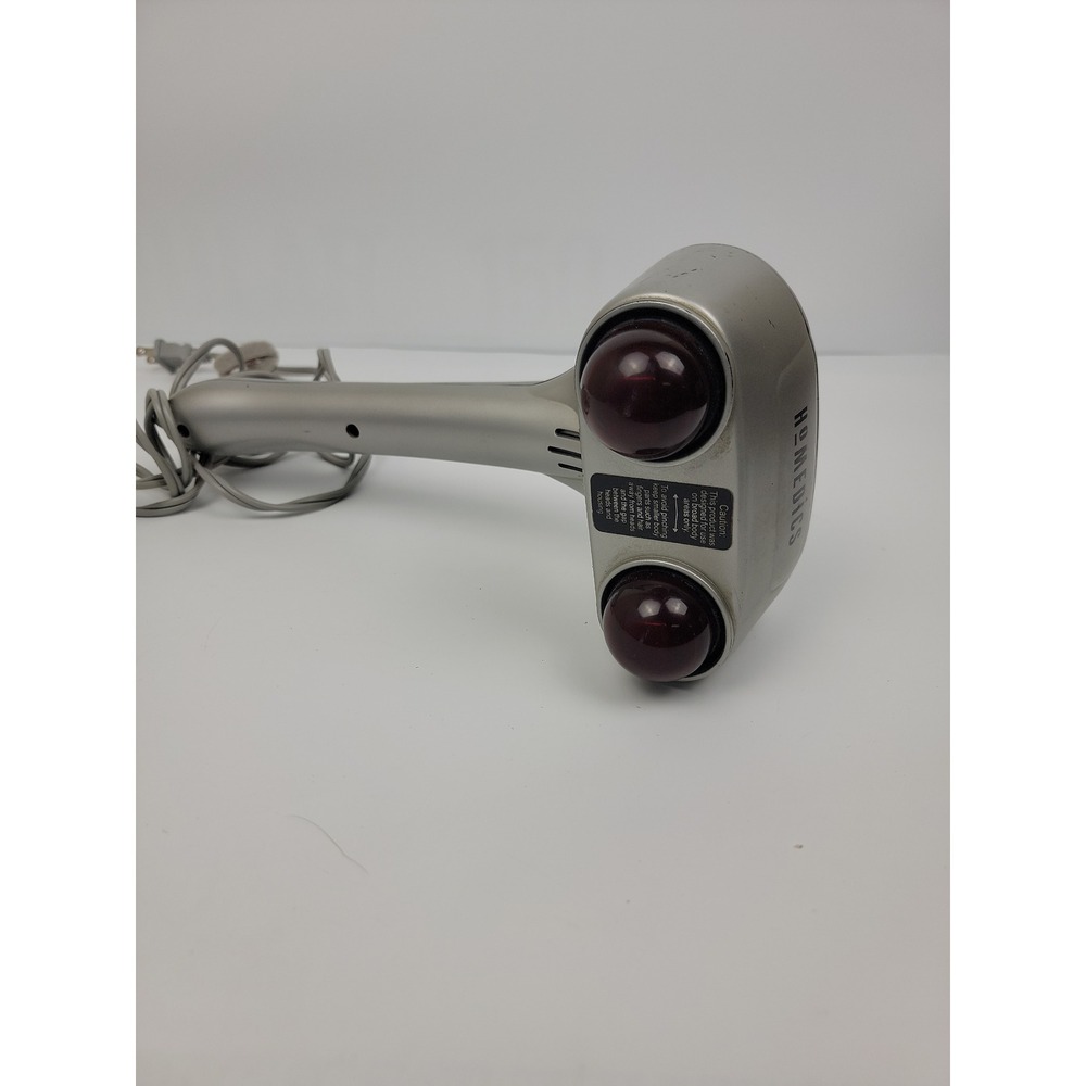 HoMedics PA-MH-1 Compact Percussion Massager with Heat Silver Handheld Corded - Picture 2 of 10